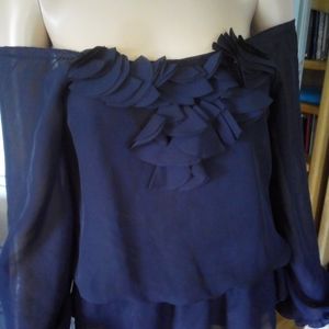 Lovely NAVY BLUE off the shoulder or on Beautiful